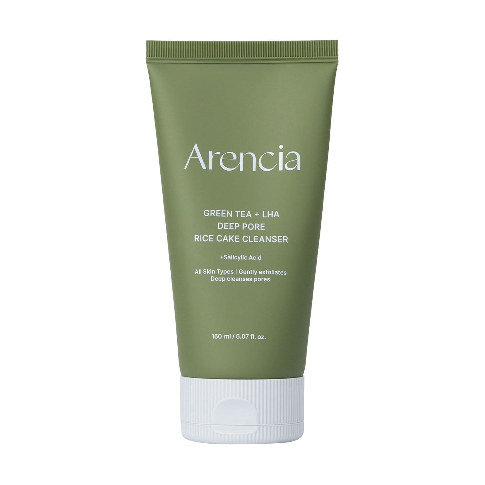 Очищувальний засіб для обличчя Arencia Green Tea + LHA Deep Pore Rice Cake Cleanser, 150 г