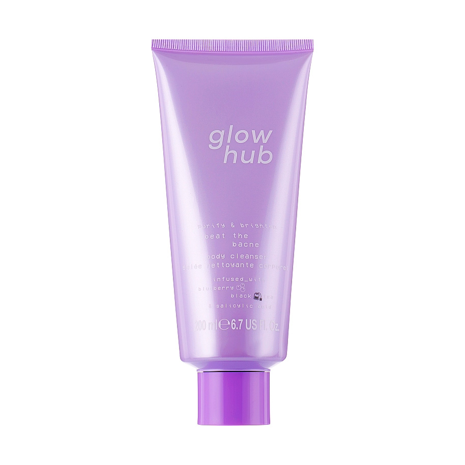 Очищувальний засіб для тіла Glow Hub Purify &amp; Brighten Beat The Bacne Body Cleanser, 200 мл